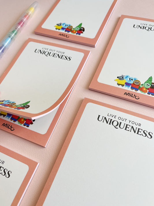 Pink Uniqueverse Memo Pad