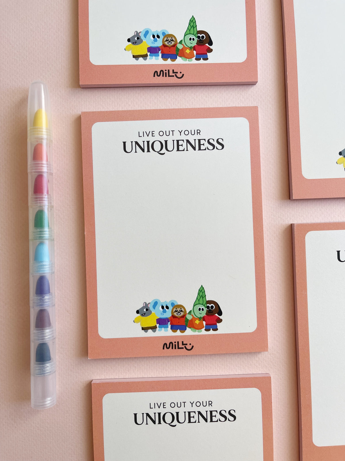 Pink Uniqueverse Memo Pad