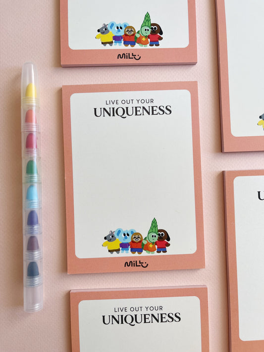 Pink Uniqueverse Memo Pad
